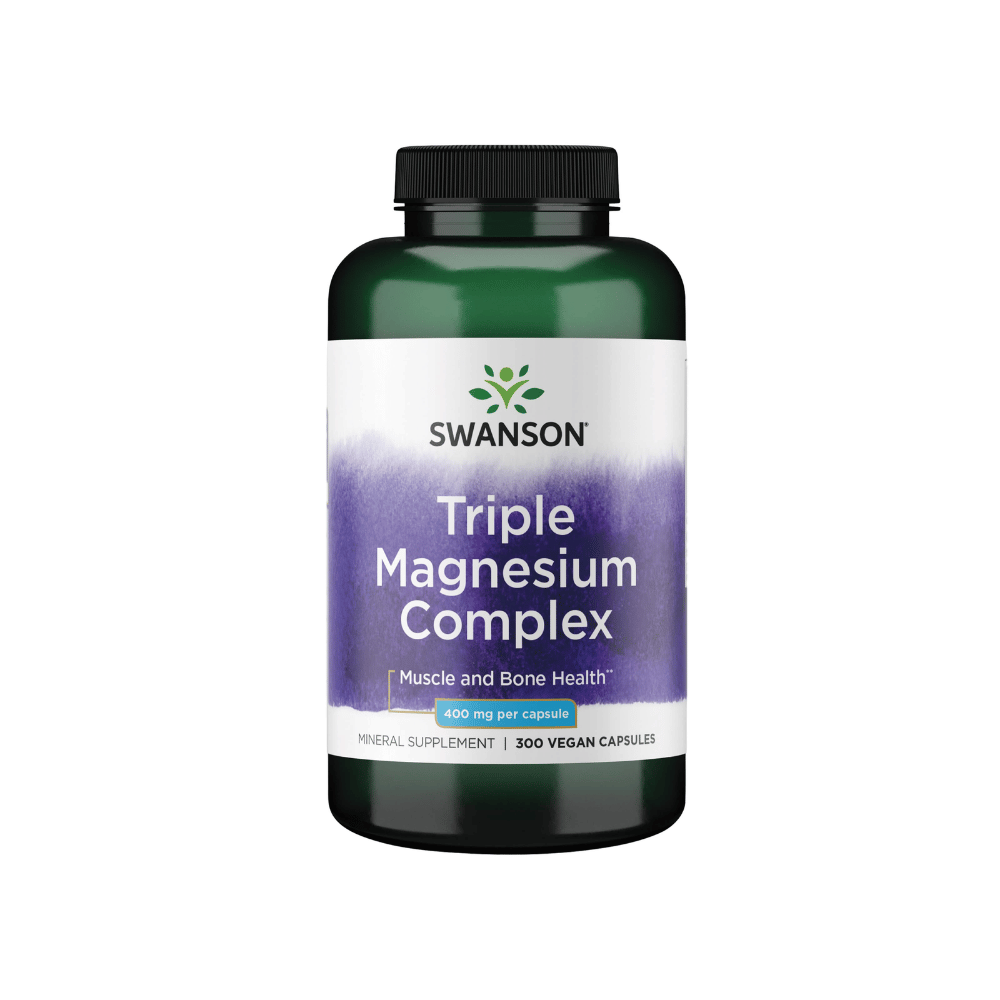 33 Swanson Triple Magnesium Complex 400mg (300 Vegan Capsules) - Image 1