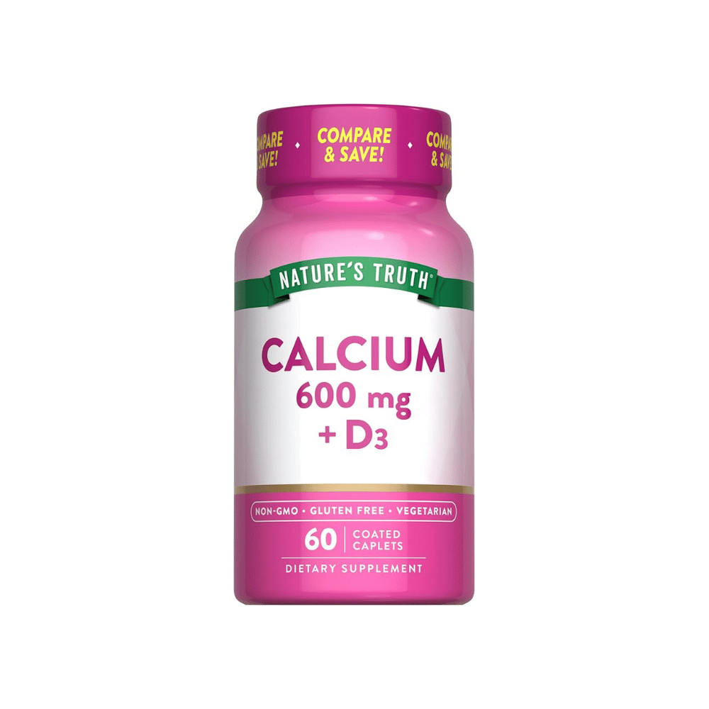 nature truth-2 Nature’s Truth Calcium 600mg + Vitamin D3 800 IU – 60 Caplets - Image 1