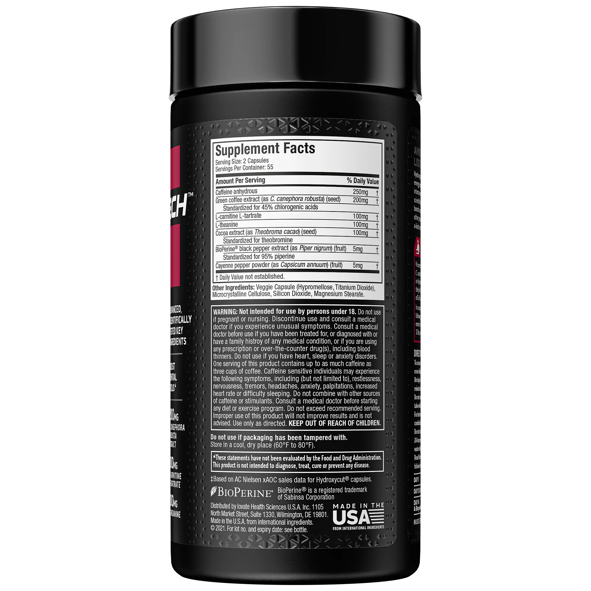 MUSCLETECH HYDROXYCUT HARDCORE ELITE 110CAP | Energy & Thermogenic Fat Burner - Image 2