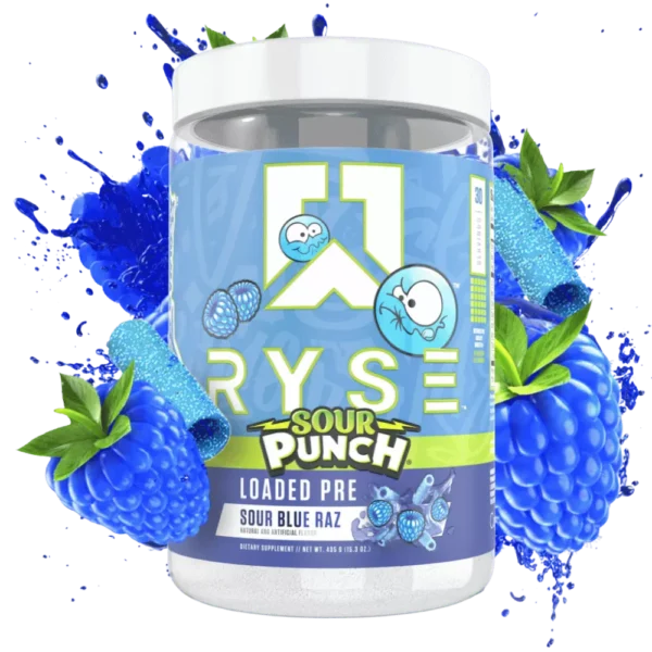 RYSE LOADED PRE V3 30SRV SOUR PUNCH BLUE RAZ