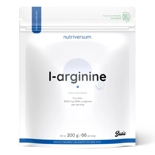 NUTRIVERSUM BASIC L-ARGININE 200G Unflavored pure arginine powder in UAE Dubai
