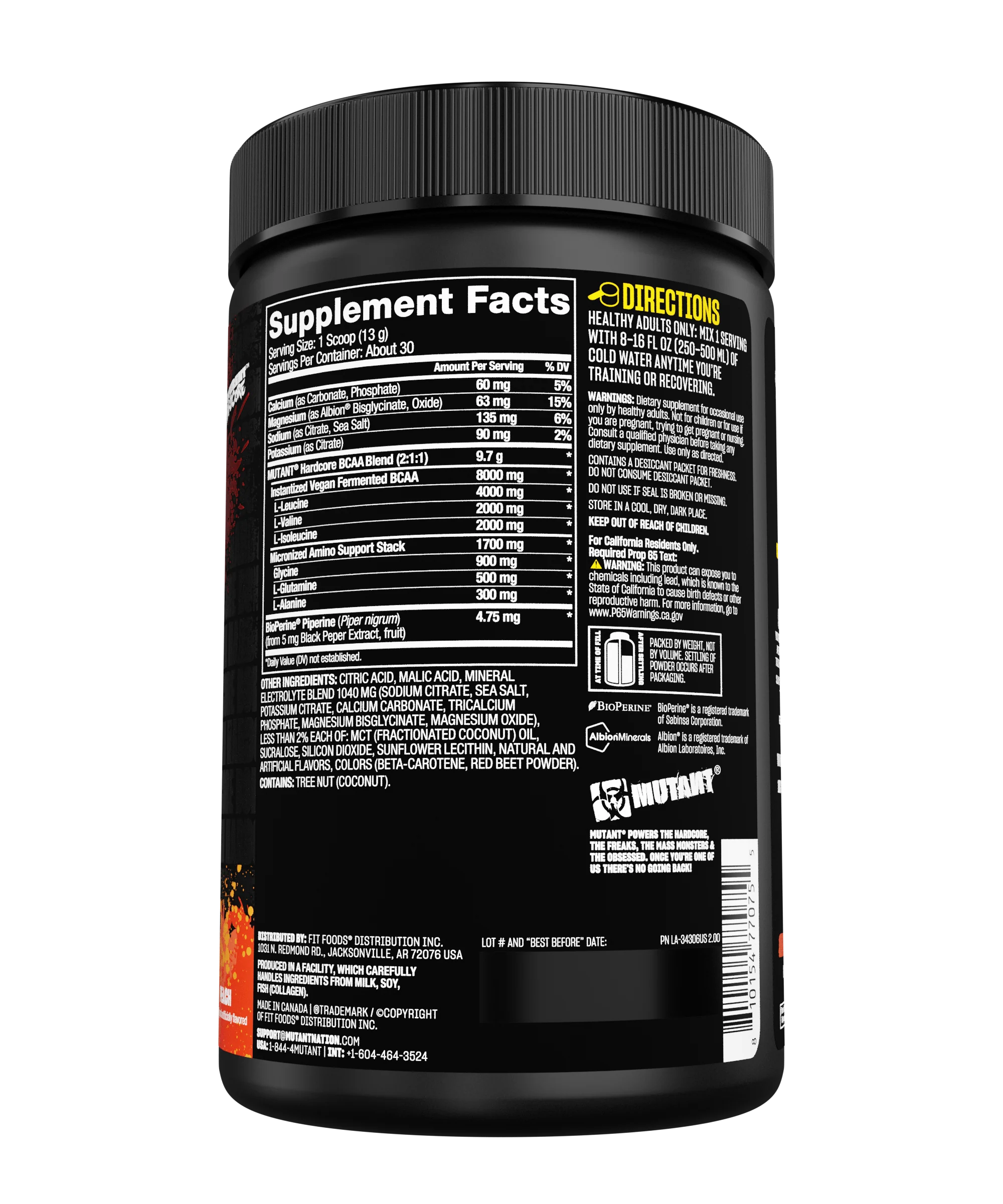 Mutant Hardcore Bcaa 390 G - Image 2