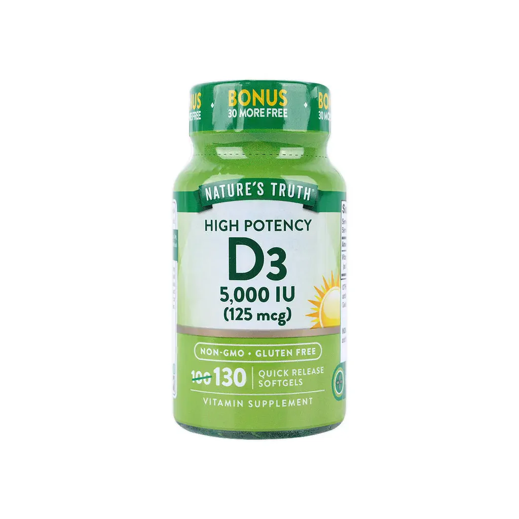 51764-Nature_s_Truth_Vitamin_D3_5000iu_130_Softgels_-_High_Potency_Front_Side_1024x1024.webp NT D3 5000 IU 125MCG 130SG - Image 1
