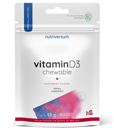 62175.jpeg NUTRIVERSUM VITA VITAMIN D3 CHEW 60 Tabs - Image 1