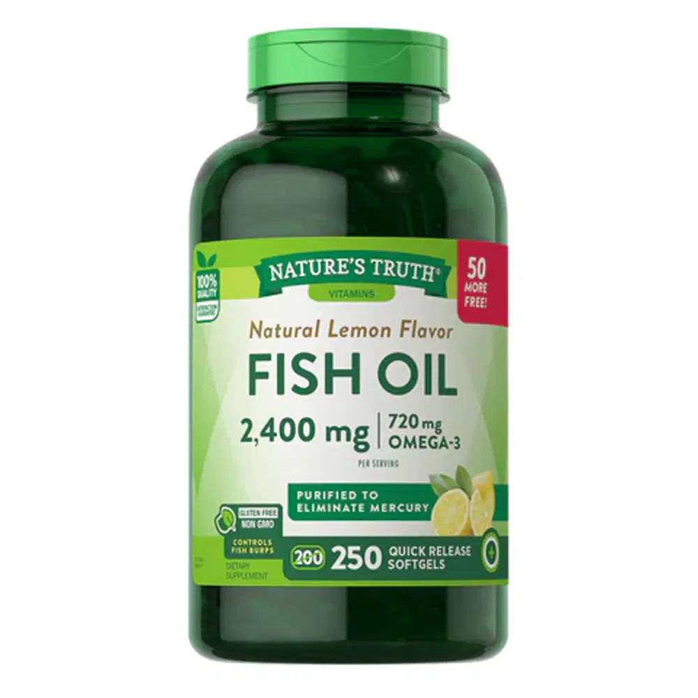 image.webp Nature's Truth FISH OIL 2400MG 250SG - Image 1